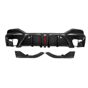 BMW X6 G06 Pre LCI And LCI Prepreg Dry Carbon Rear Diffuser With Integrated Brake Light B2B Wholesale