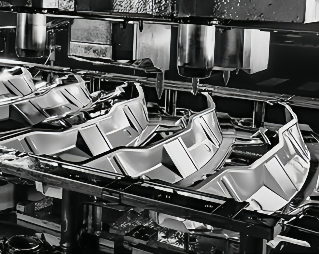 Carbon fiber parts during factory finishing process