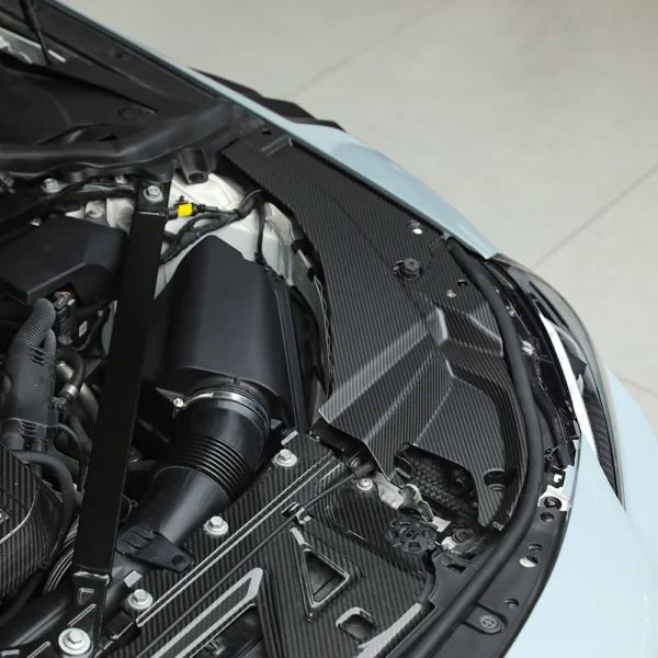 Gloss carbon fiber component detail for private label catalog