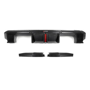 BMW M4 G82 / G83 Convertible V1 Style Prepreg Dry Carbon Rear Diffuser with Brake Light | B2B Wholesale