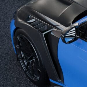 BMW M3 G80 / G81 Touring Prepreg Dry Carbon Side Fenders with Shark Fin Vents | B2B Wholesale